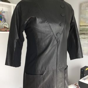 Faux leather Dress